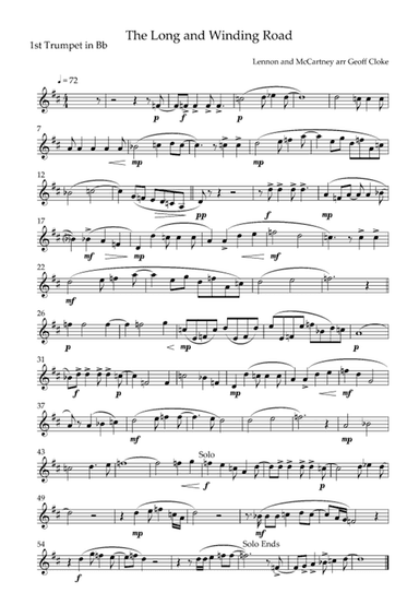 The Long And Winding Road (arr. Geoff Cloke)