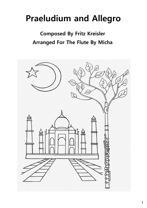 Praeludium and Allegro By Fritz Kreisler For The Flute (arr. Micha)