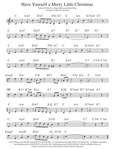 Have Yourself A Merry Little Christmas  from MEET ME IN ST. LOUIS (arr. Mark W. Huxhold)
