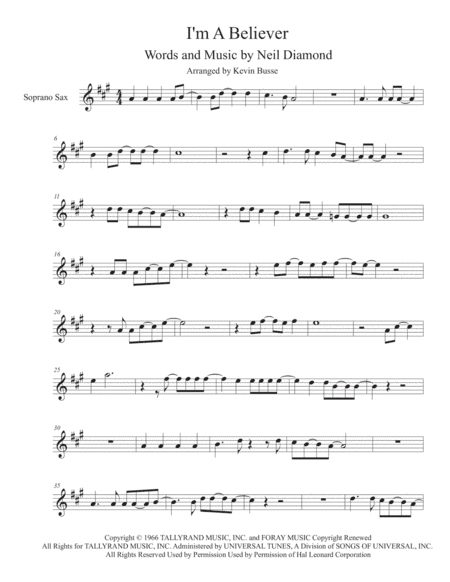 I'm A Believer (arr. Kevin Busse)