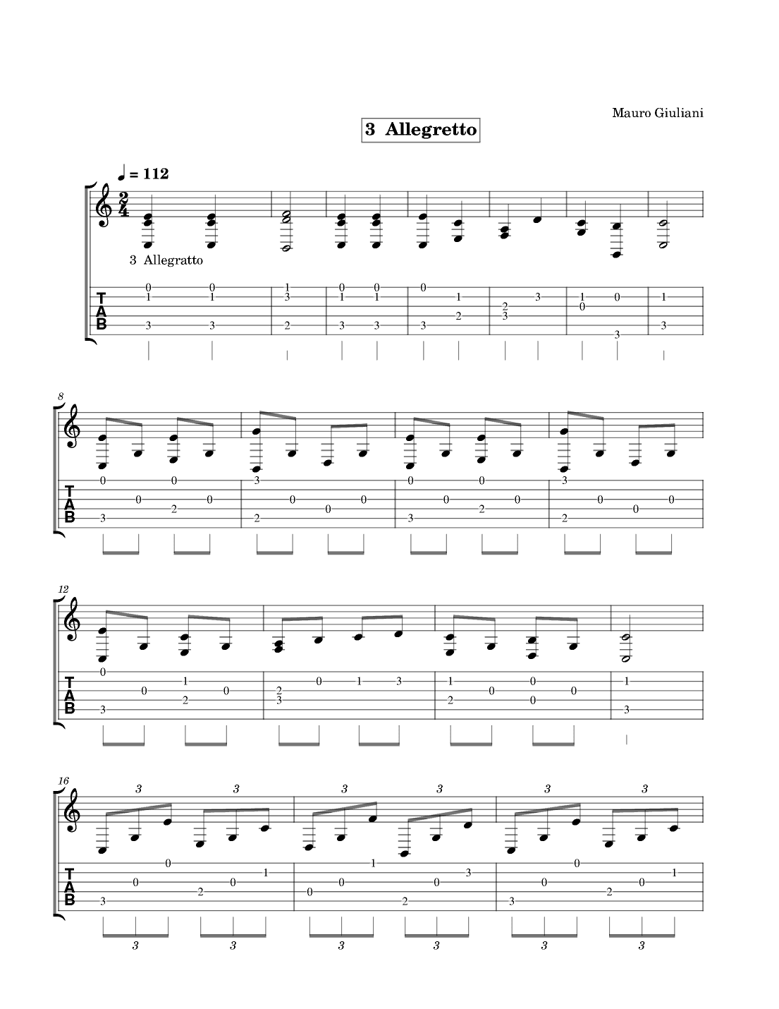 3 Allegretto (arr. Tracy Dean McCallum)