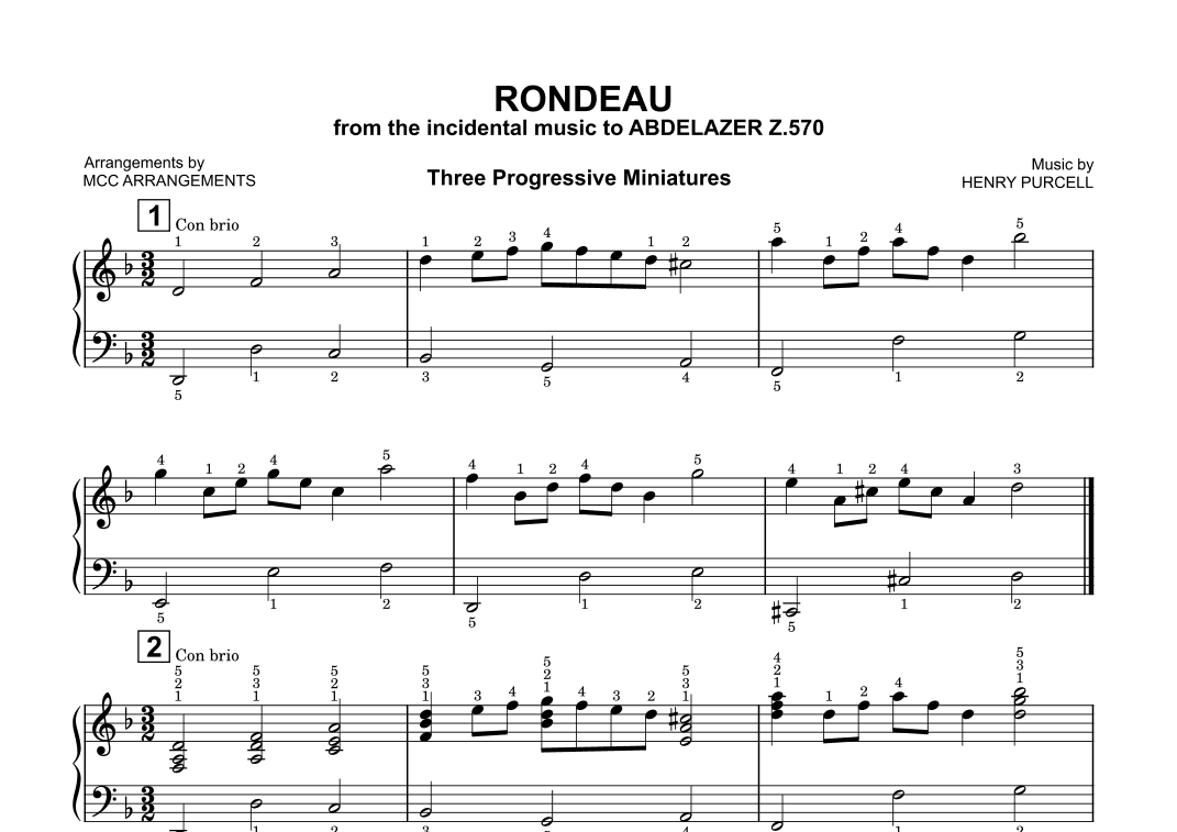 Rondeau (arr. MCC Arrangements)