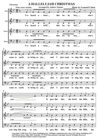 Hallelujah (arr. Andrew Emmet)