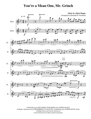 You're A Mean One, Mr. Grinch (arr. Kenneth D. Friedrich)