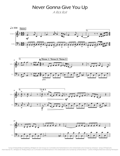Never Gonna Give You Up (arr. Ygor Nunes)