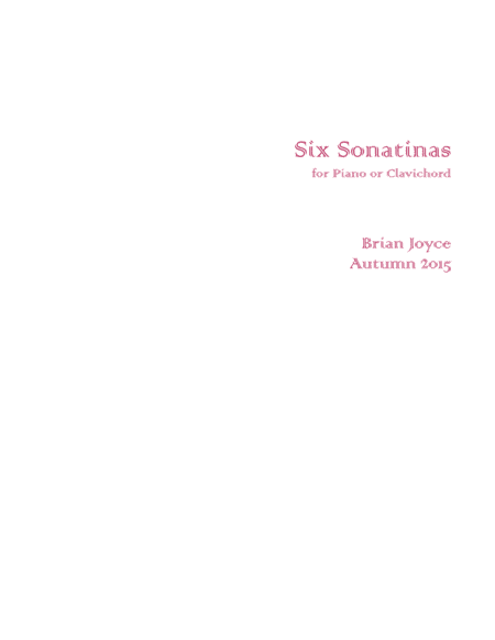 Six Sonatinas for Piano or Clavichord