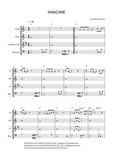 Imagine (arr. Alex Nunes Rodrigues)
