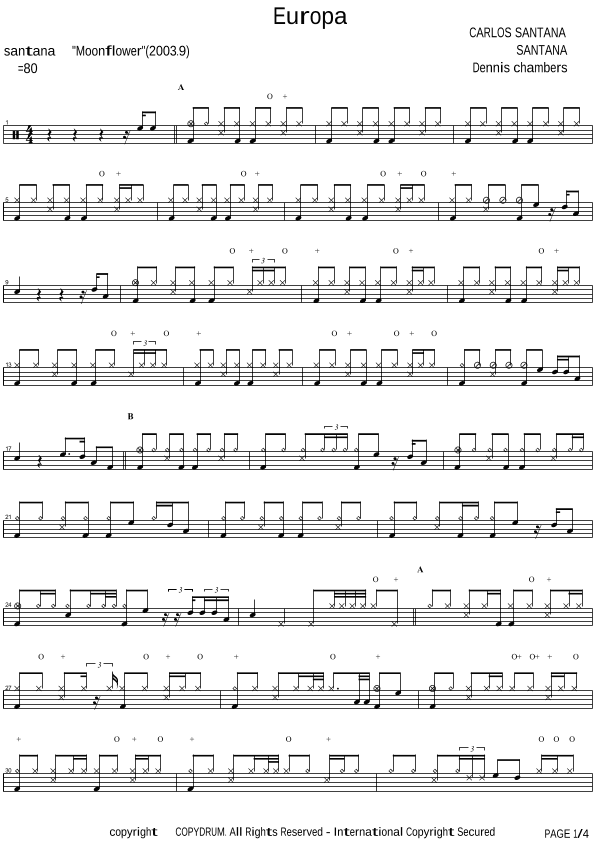Europa (arr. COPYDRUM)