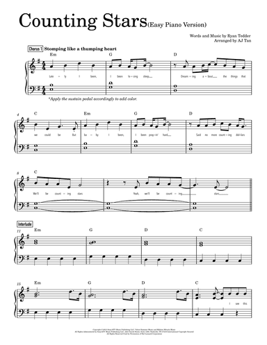 Counting Stars (arr. AJ Tan)