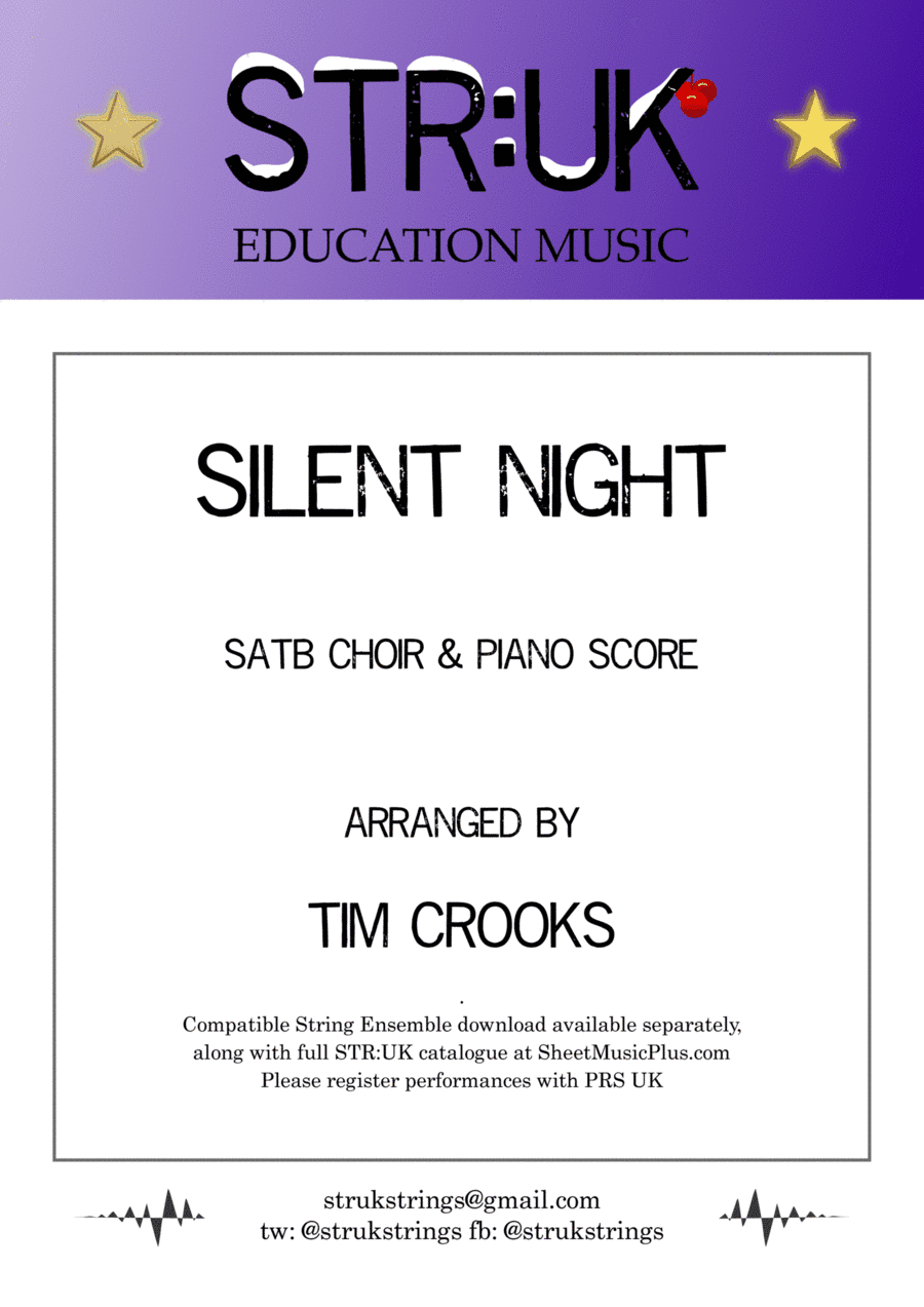 Silent Night (STR:UK Strings) Choir Score (arr. Tim Crooks)