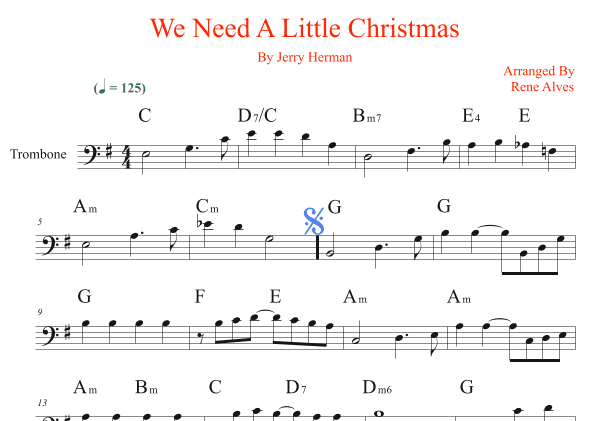 We Need A Little Christmas (arr. Rene Alves)