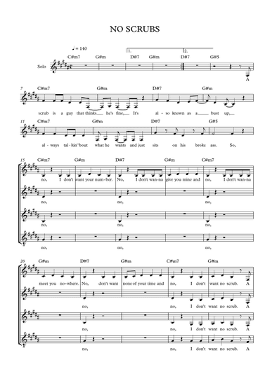 No Scrubs (arr. Pedro Coelho)