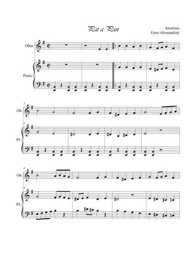 Pat a Pan (arr. Ester Alessandrini)