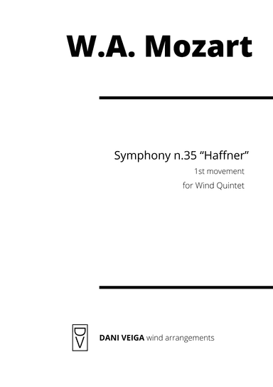 Mozart - Haffner Symphony - 1st mov (Wind Quintet) (arr. Dani Veiga)
