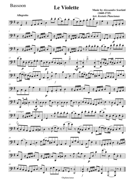 Le Violette (For chamber orchestra, voices and harpsichord) (arr. Kestutis Planciunas)