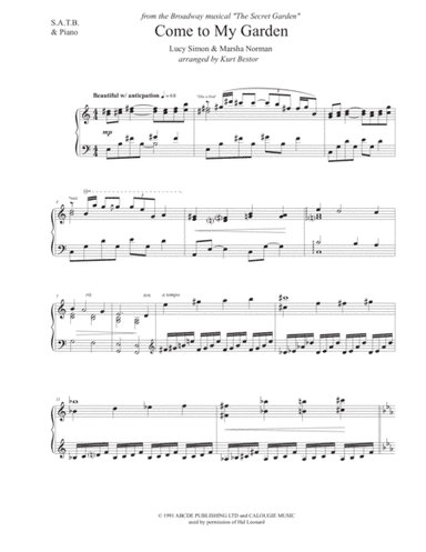Come To My Garden (arr. Kurt Bestor)