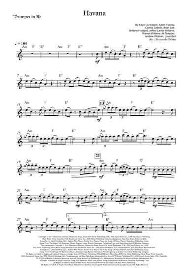 Havana (arr. Fernando Britto)