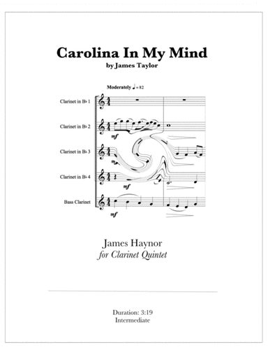 Carolina In My Mind (arr. James Haynor)