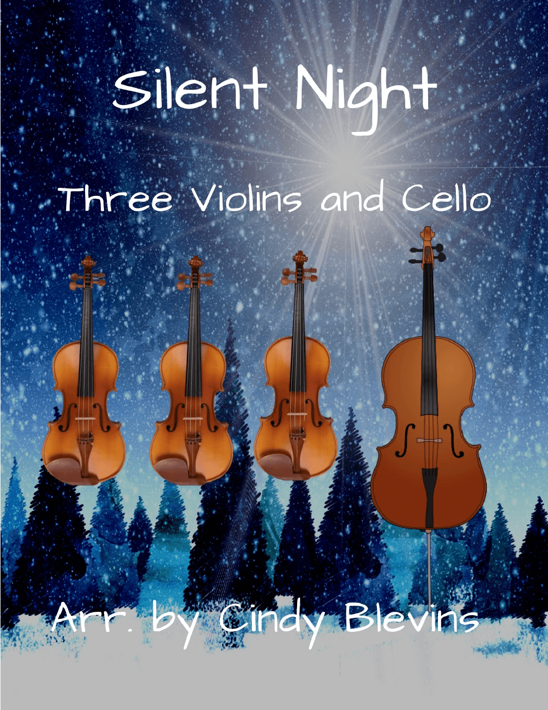 Silent Night, for Three Violins and Cello (arr. Cindy Blevins)