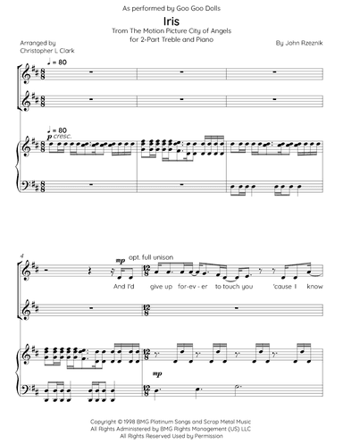 Iris (arr. Christopher L Clark)