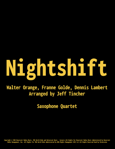 Nightshift (arr. Jeff Tincher)