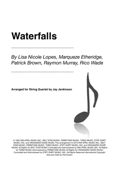 Waterfalls (arr. Jay Jenkinson)