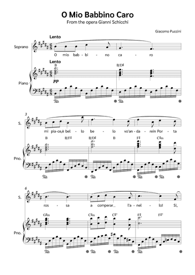 O Mio Babbino Caro (arr. Jackson Spindler)