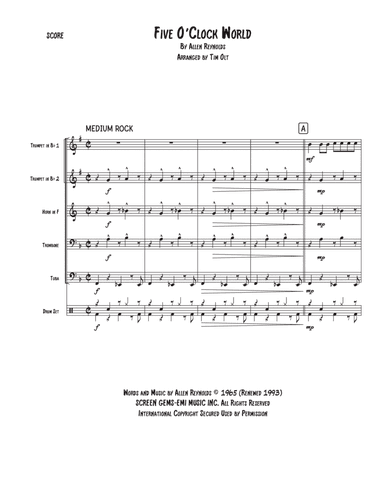 Five O'clock World (arr. Tim Olt)