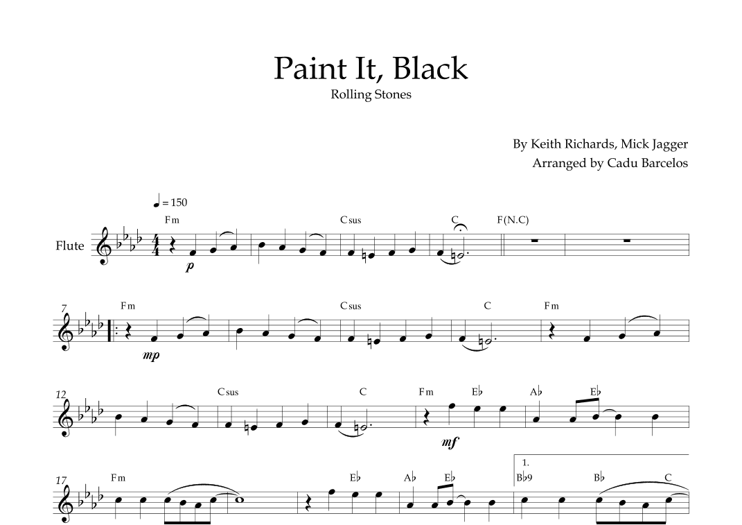 Paint It, Black (arr. Cadu Barcelos)