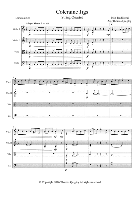 Coleraine Jigs (arr. Thomas Quigley)