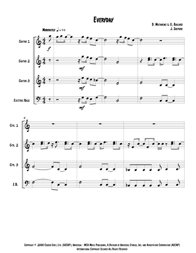 Everyday (arr. Jeremy Shepard)