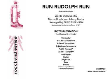 Run Rudolph Run (arr. Brad Esbensen)