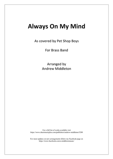 Always On My Mind (arr. Andrew Middleton)