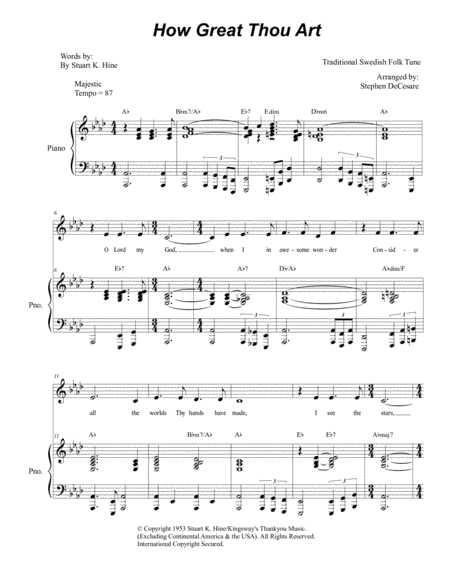 How Great Thou Art (arr. Stephen DeCesare)