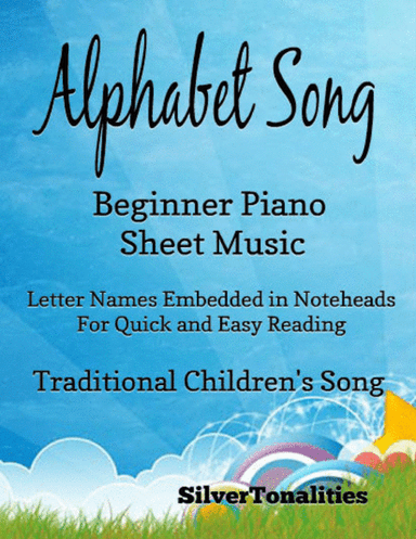 Alphabet Song Beginner Piano Sheet Music (arr. SilverTonalities)