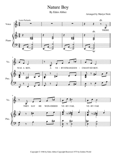 Nature Boy (arr. Martyn Niele)