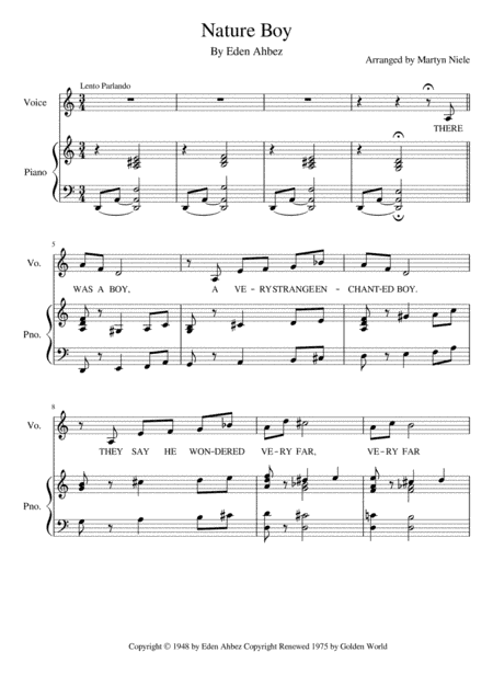 Nature Boy (arr. Martyn Niele)