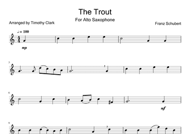 The Trout (arr. Timothy Clark)