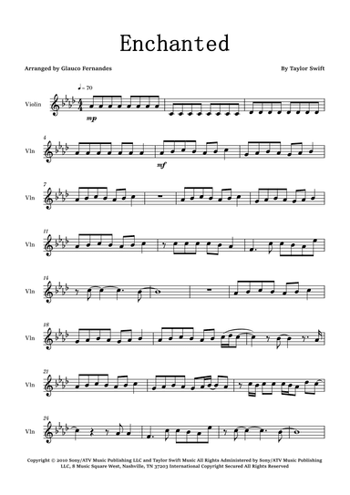 Enchanted (arr. Glauco Fernandes)