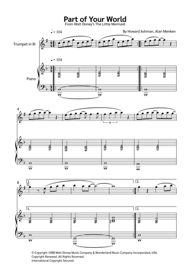 Part Of Your World (arr. Jackson Spindler)