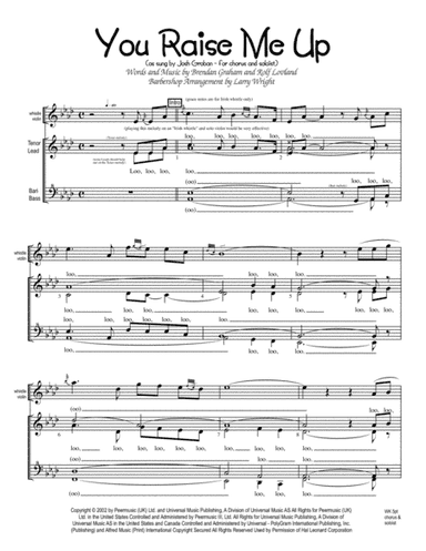 You Raise Me Up (arr. Larry Wright)