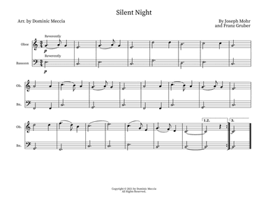 Silent Night- Oboe and Bassoon Duet (arr. Dominic Meccia)