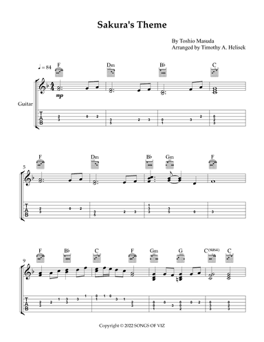 Sakura's Theme (arr. Timothy A. Helisek)