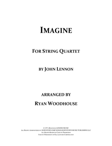 Imagine (arr. Ryan Woodhouse)