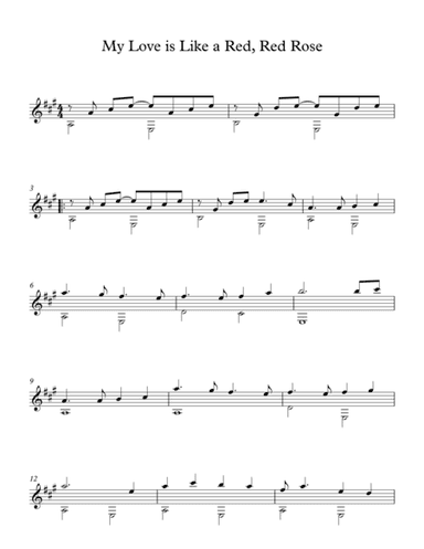My lLove is Like a Red, Red Rose - Traditional Scottish Song (arr. Milan Mitic)