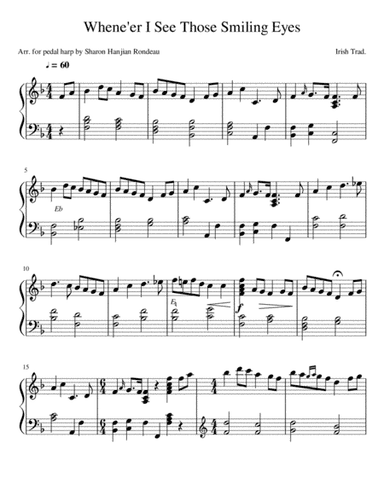 Whene'er I See Those Smiling Eyes (arr. Sharon Hanjian Rondeau)