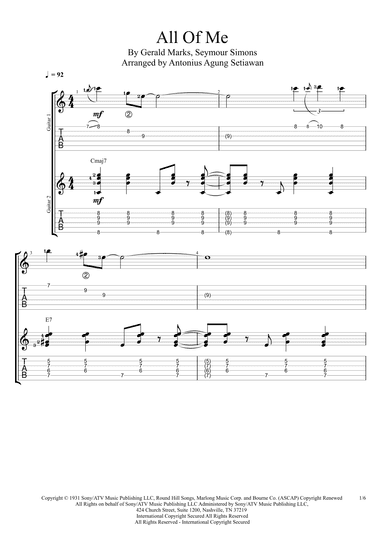 All Of Me (arr. Antonius Agung Setiawan)