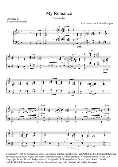 My Romance (arr. Francisco Fernandez)