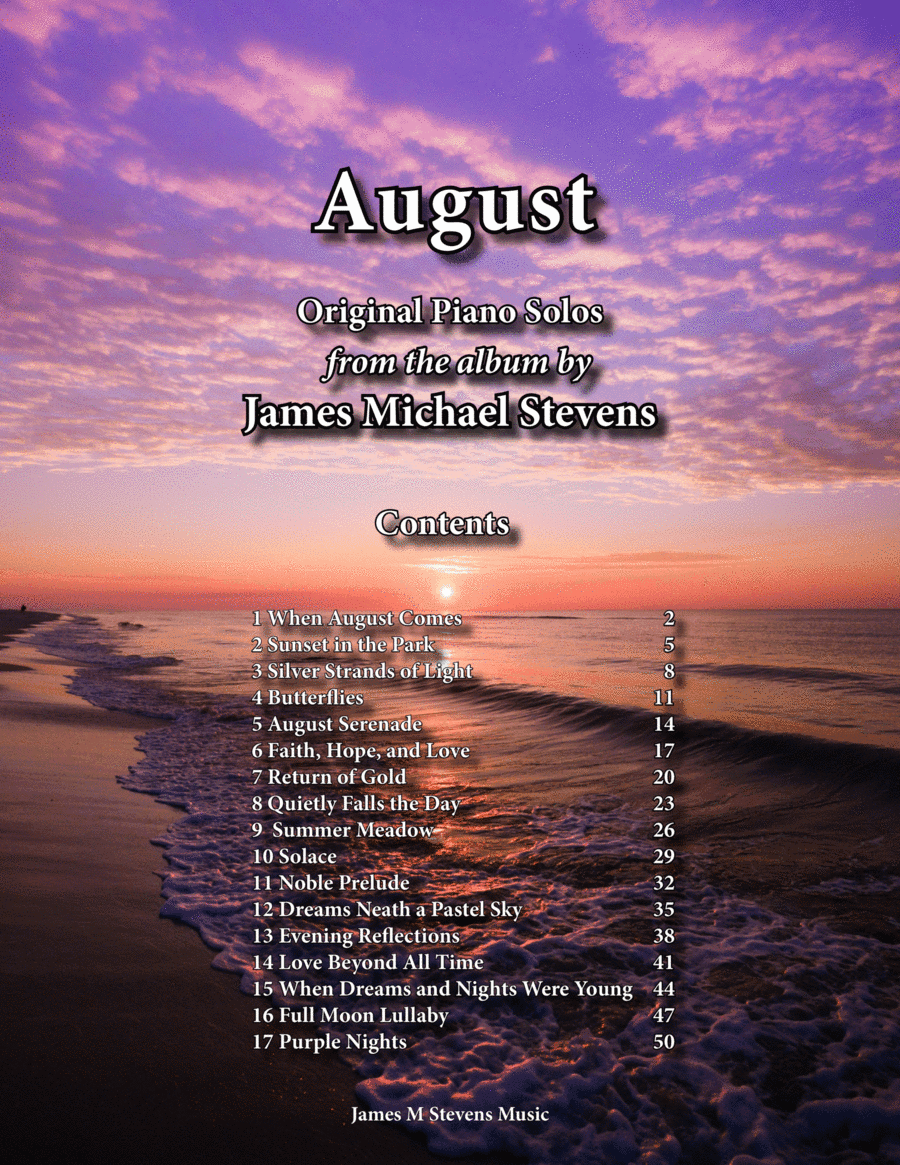 August Piano Book