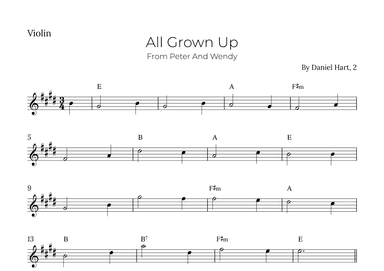 All Grown Up (arr. Alex Nunes Rodrigues)